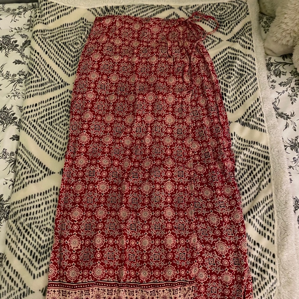 Wrap Maxi Skirt